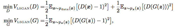 LSGAN loss